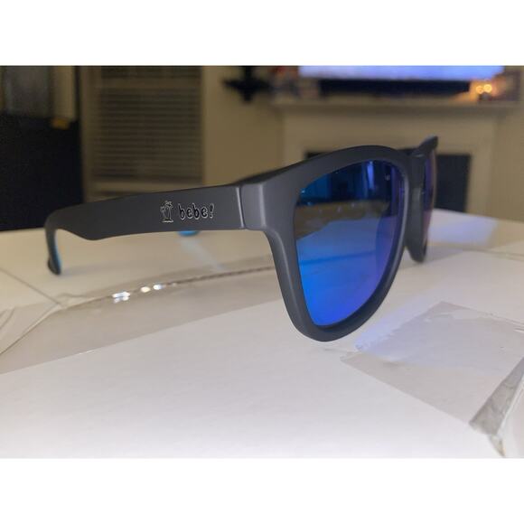 Bebe! Black Ocean Sports And Outdoors Blue Polarized UV400 Sunglasses NWT - Picture 9 of 14